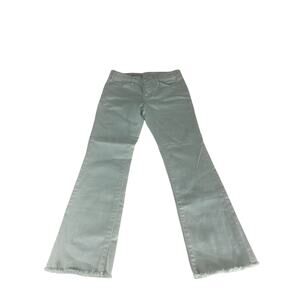 Women's Anthropologie Pilcro Script Mint Green Mid Rise Slim Size 25